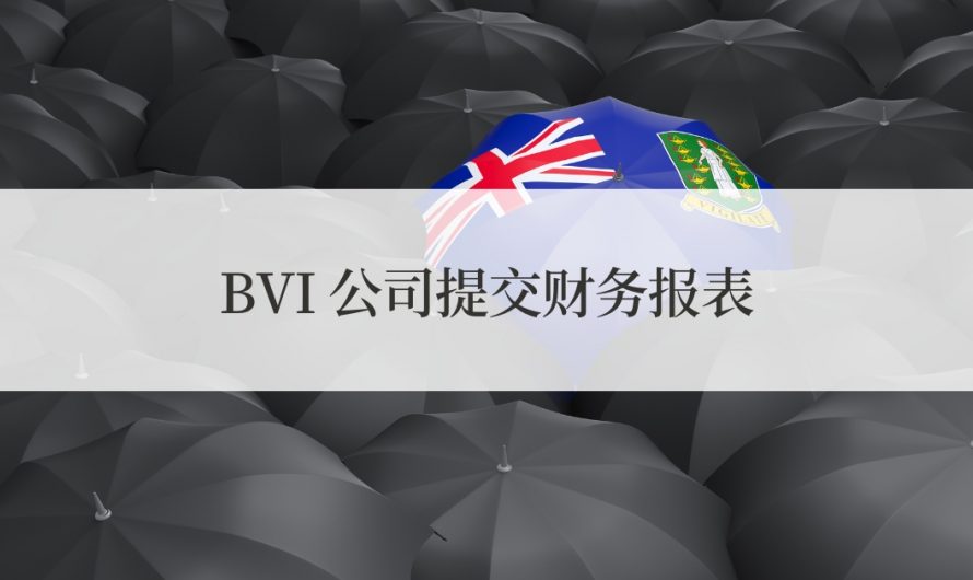 递交 BVI 财务报表，实操指南（附 BVI 财报模版）