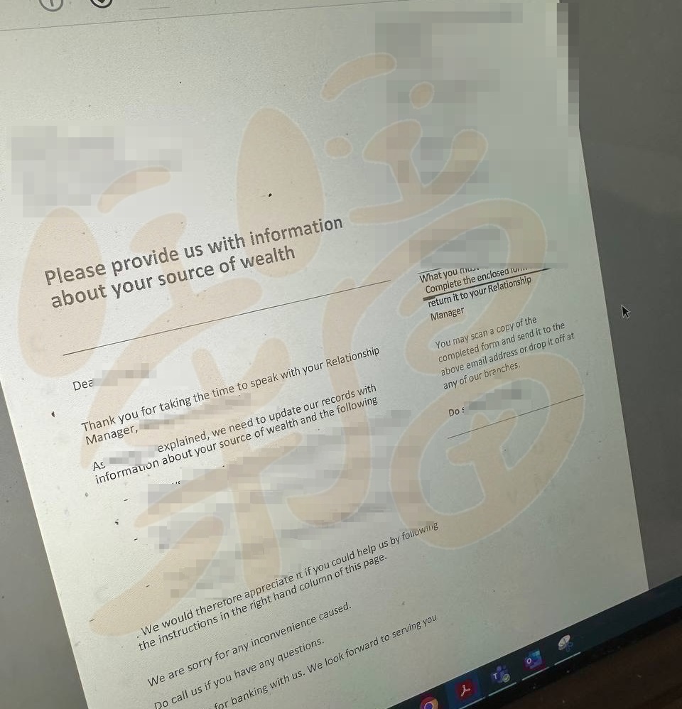 银行账户被关之前的资产来源解释