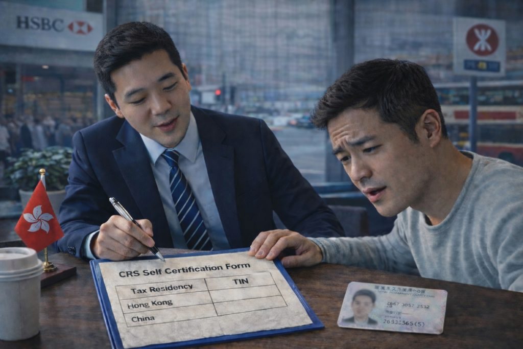 银行要求填写 CRS 双税籍